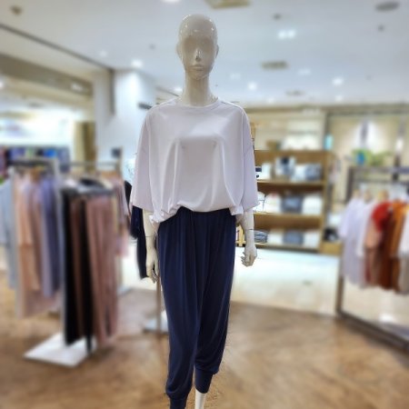 면혼방라운드반팔티하렘팬츠