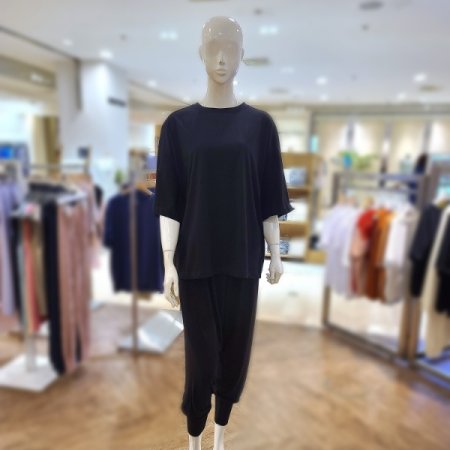 면혼방라운드반팔티하렘팬츠