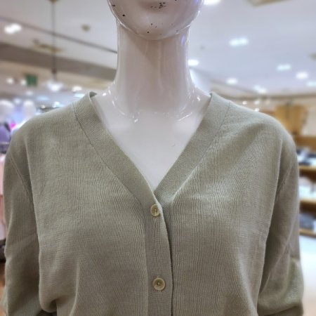 에코크롭Y넥가디건3color