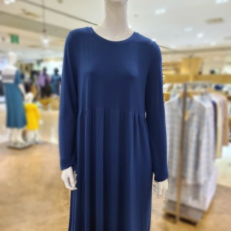 모달립조직롱슬리브원피스4color