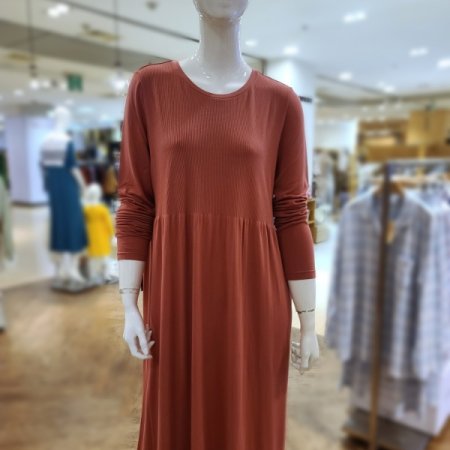 모달립조직롱슬리브원피스4color