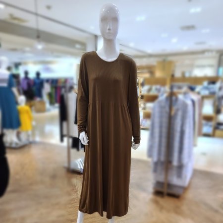 모달립조직롱슬리브원피스4color