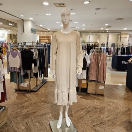 코든퍼프소매루즈핏원피스2color