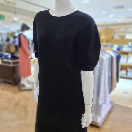 울혼방퍼프소매원피스2color