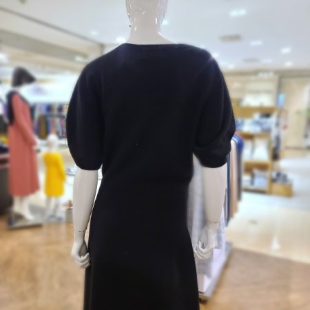 울혼방퍼프소매원피스2color