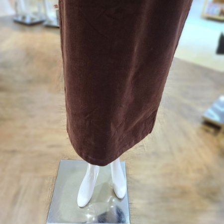 코튜로이H라인롱스커트