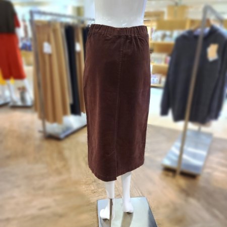 코튜로이H라인롱스커트