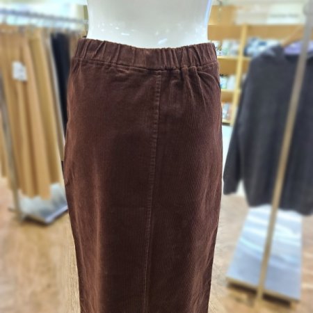 코튜로이H라인롱스커트