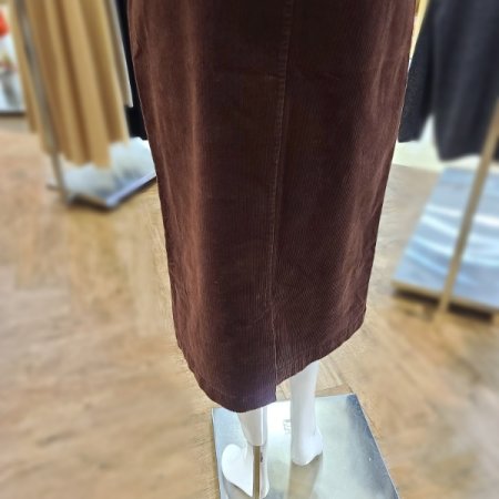 코튜로이H라인롱스커트