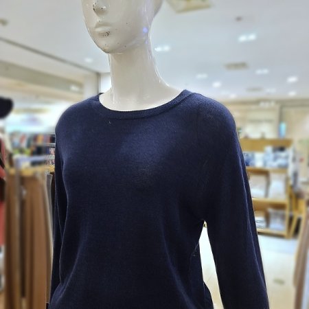 린넨소매슬릿니트티셔츠