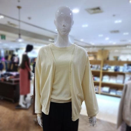 실크베이직버튼가디건