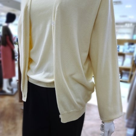 실크베이직버튼가디건