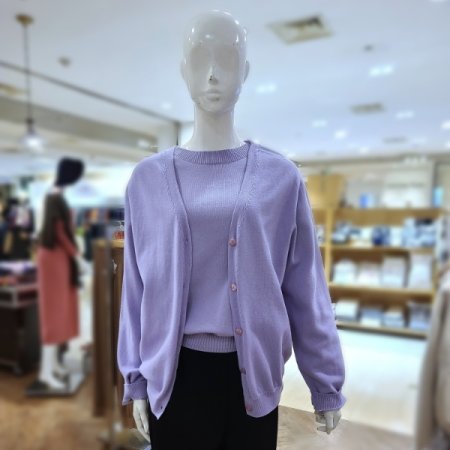 실크베이직버튼가디건