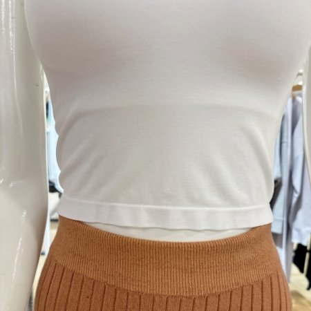 모달 내장패드 민소매 탑