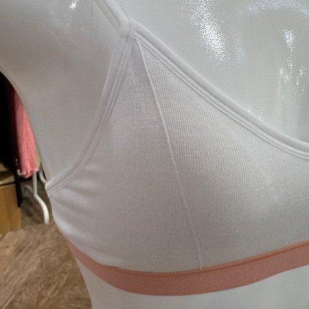 밑단 배색 브라