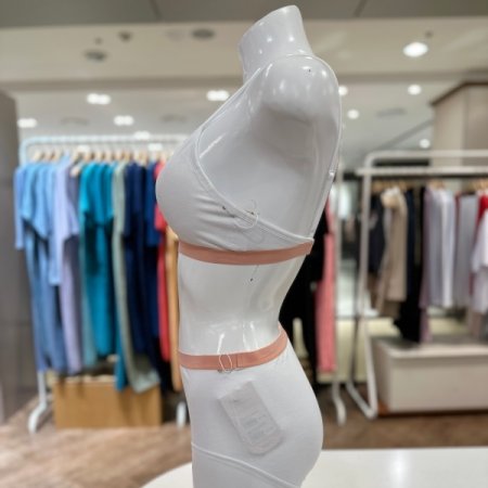 컬러 배색 브라 팬티 세트