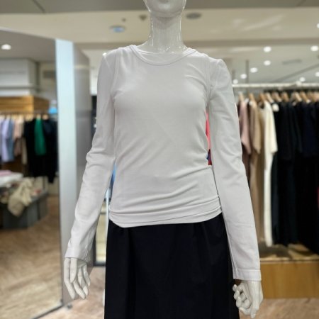 레이어드 라운드 티셔츠