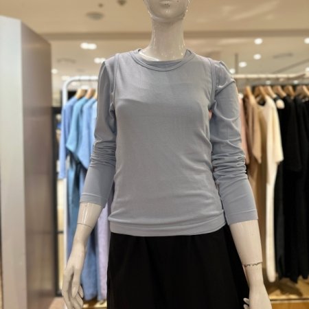 레이어드 라운드 티셔츠