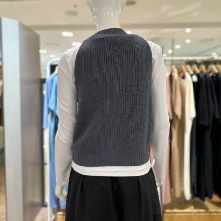 골지 니트 베스트