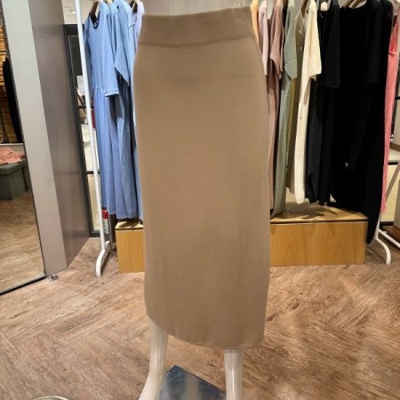 셋업 코튼 H라인 케이블 스커트