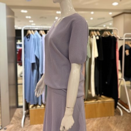 에어 V넥 반팔니트