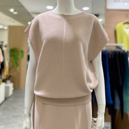 드롭 숄더 에어 니트