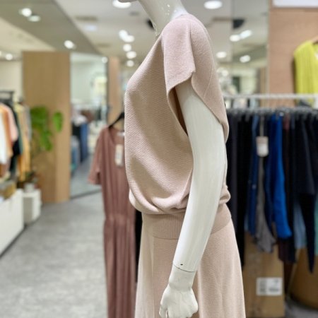 드롭 숄더 에어 니트