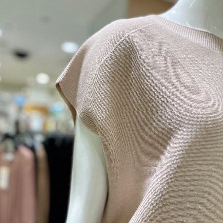 드롭 숄더 에어 니트