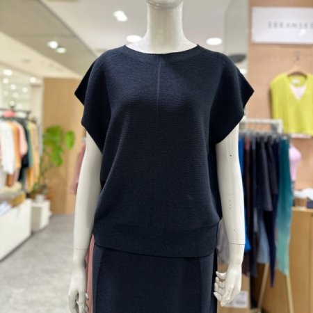 드롭 숄더 에어 니트