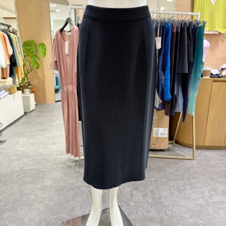 셋업 에어니트 양두 미디 스커트