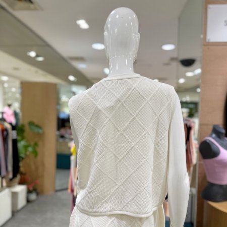 셋업 니트 아가일 베스트