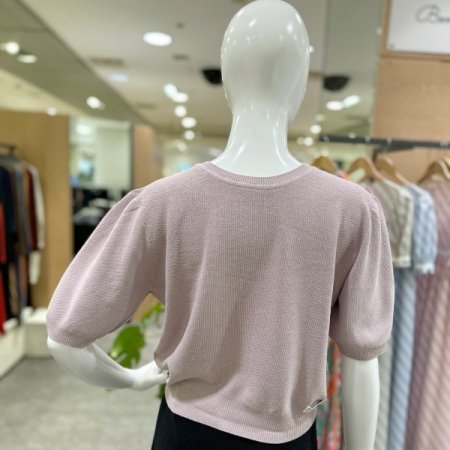 에어니트 벌룬소매 투웨이 소매탑