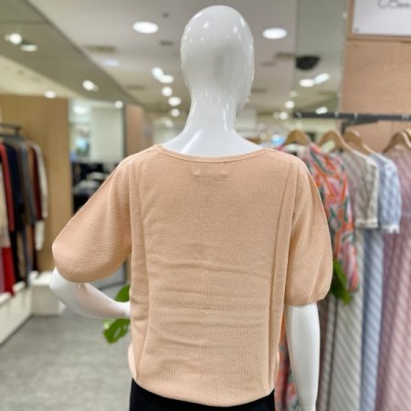 에어니트 V넥 반팔티셔츠