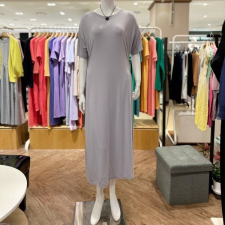 모달 허리버튼 심리스 드레스