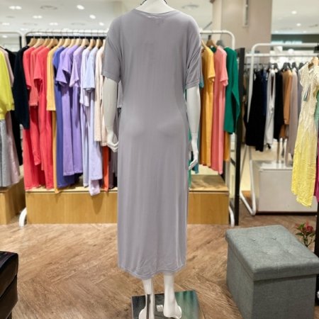 모달 허리버튼 심리스 드레스