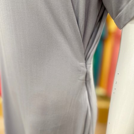 모달 허리버튼 심리스 드레스