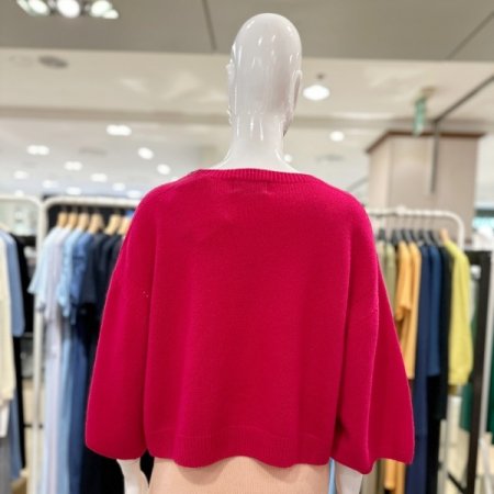 볼륨 크롭 니트