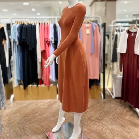 골지 벌룬 원피스