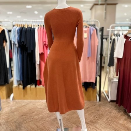 골지 벌룬 원피스