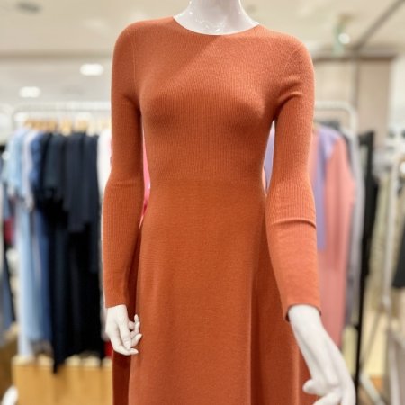 골지 벌룬 원피스