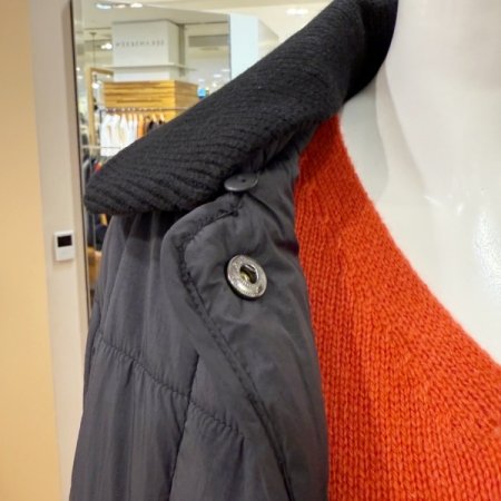 스퀘어 퀼팅 패딩 점퍼