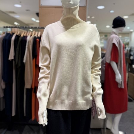 여성 터틀넥 니트