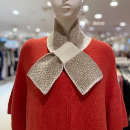 니트 자카드 머플러