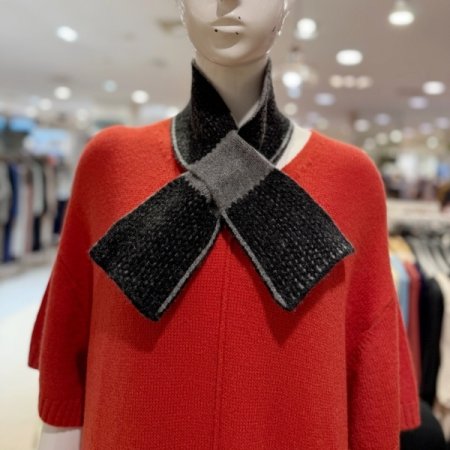 니트 자카드 머플러