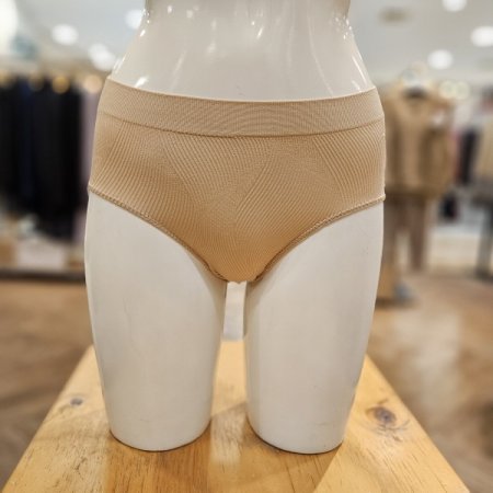 여성 심리스 웨이브 패턴 브리프 팬티
