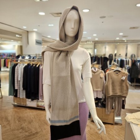 후드 가디건형 머플러