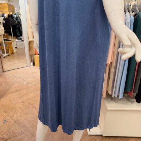 모달 루즈핏 하프슬리브 롱 드레스