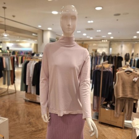 모달 긴팔 터틀넥 티셔츠