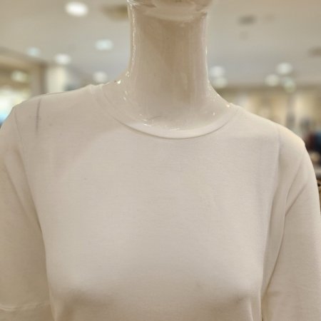 모달 5부 라운드넥 티셔츠