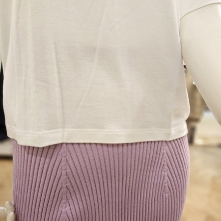 모달 5부 라운드넥 티셔츠